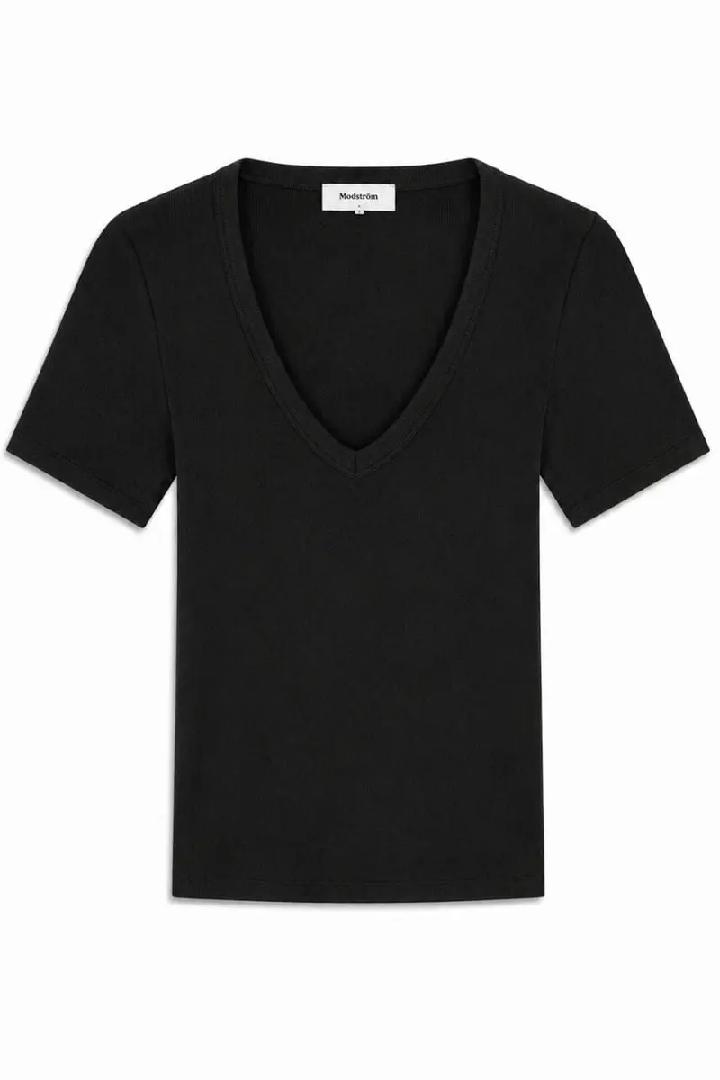 Modström - Igormd V-Neck T-Shirt 59789 - 07090 - Black