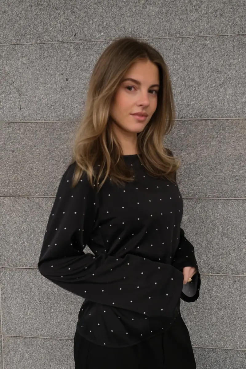 Modström - Tailormd Print Top 59102 - 12053 - Black Dot