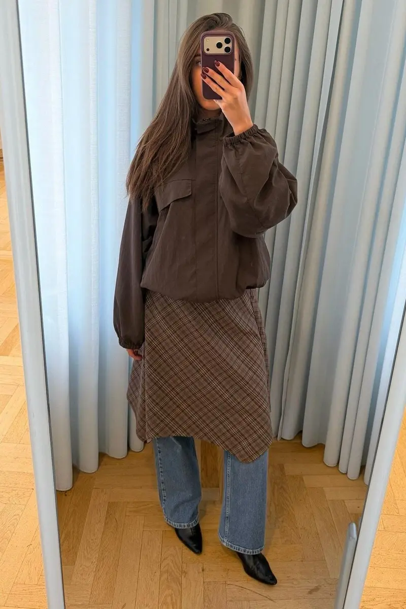 ModströM - Tamiramd Skirt 60011 - 11226 - Chocolate Chip Check