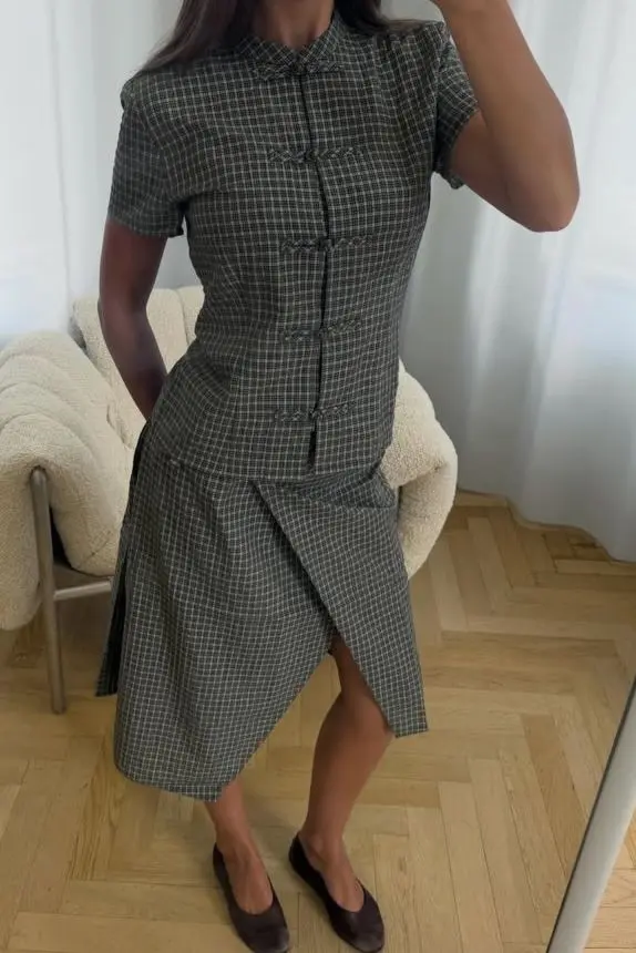 Modström - Tikkamd Skirt 59969 - 13071 - Bristol Black Check