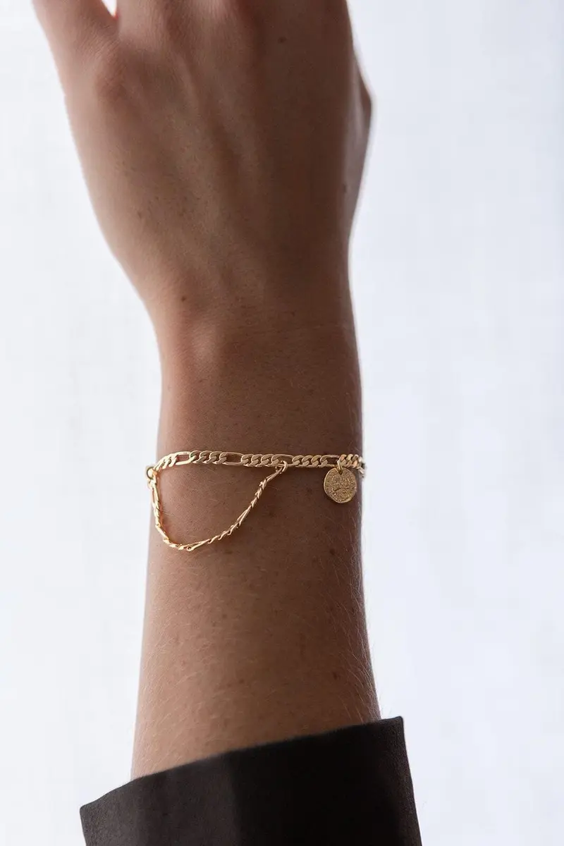 Molly&My Jewellery x Melanie Due - Connection Bracelet - Forgyldt