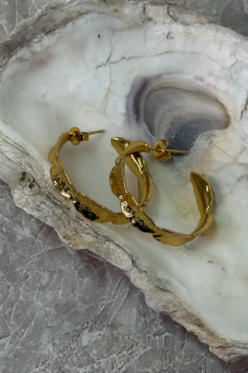 Molly&My Jewellery x Melanie Due - Leaves - Forgyldt