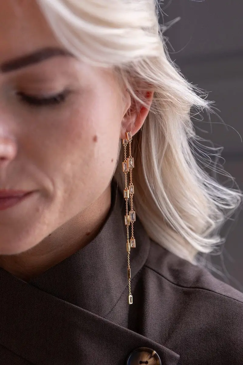 Molly&My Jewellery x Melanie Due - Mirrors Earring - Forgyldt