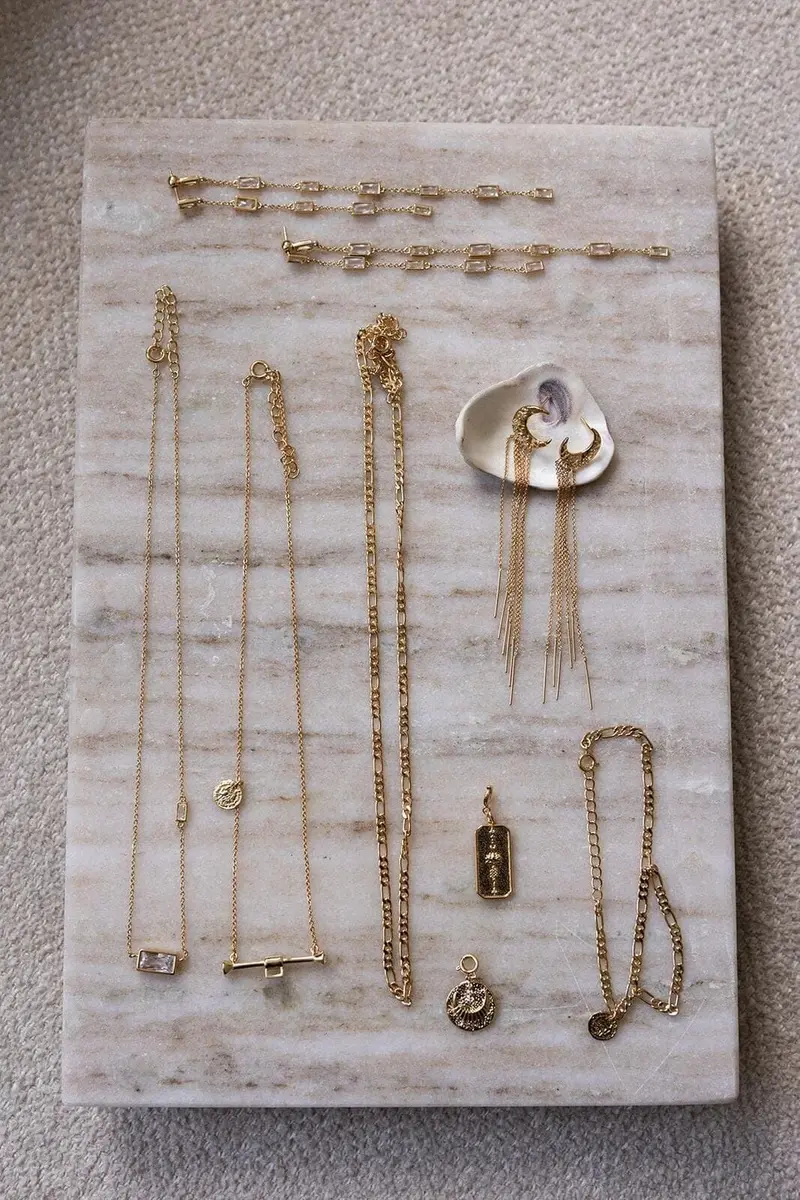Molly&My Jewellery x Melanie Due - Moon Earring - Forgyldt