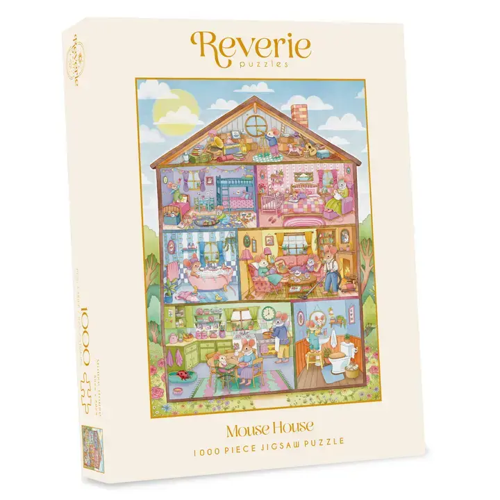 Mouse House luksuspuslespil 1000 brikker fra Reverie