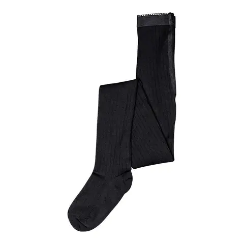 MP 128 Wool Rib Strømpebukser 08 Black