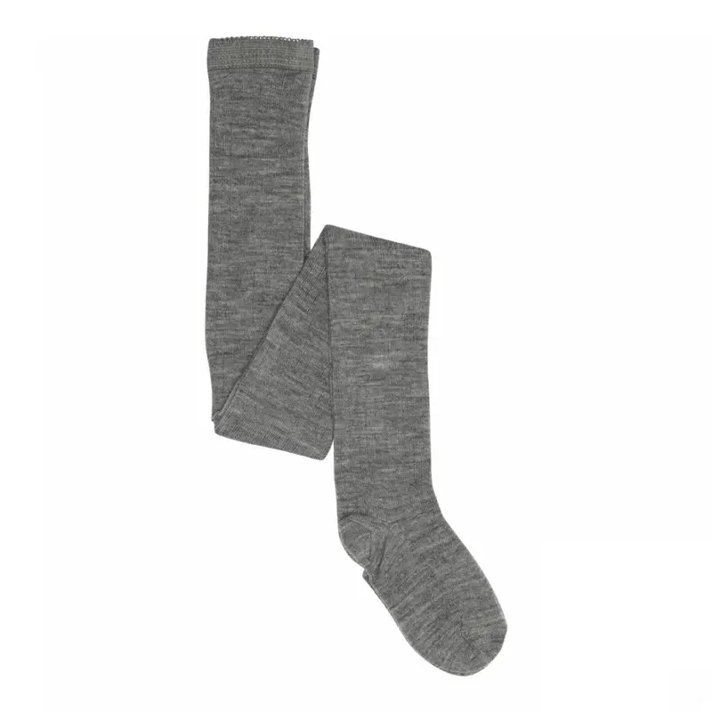 MP 128 Wool Rib Tights 491 Grey Melange
