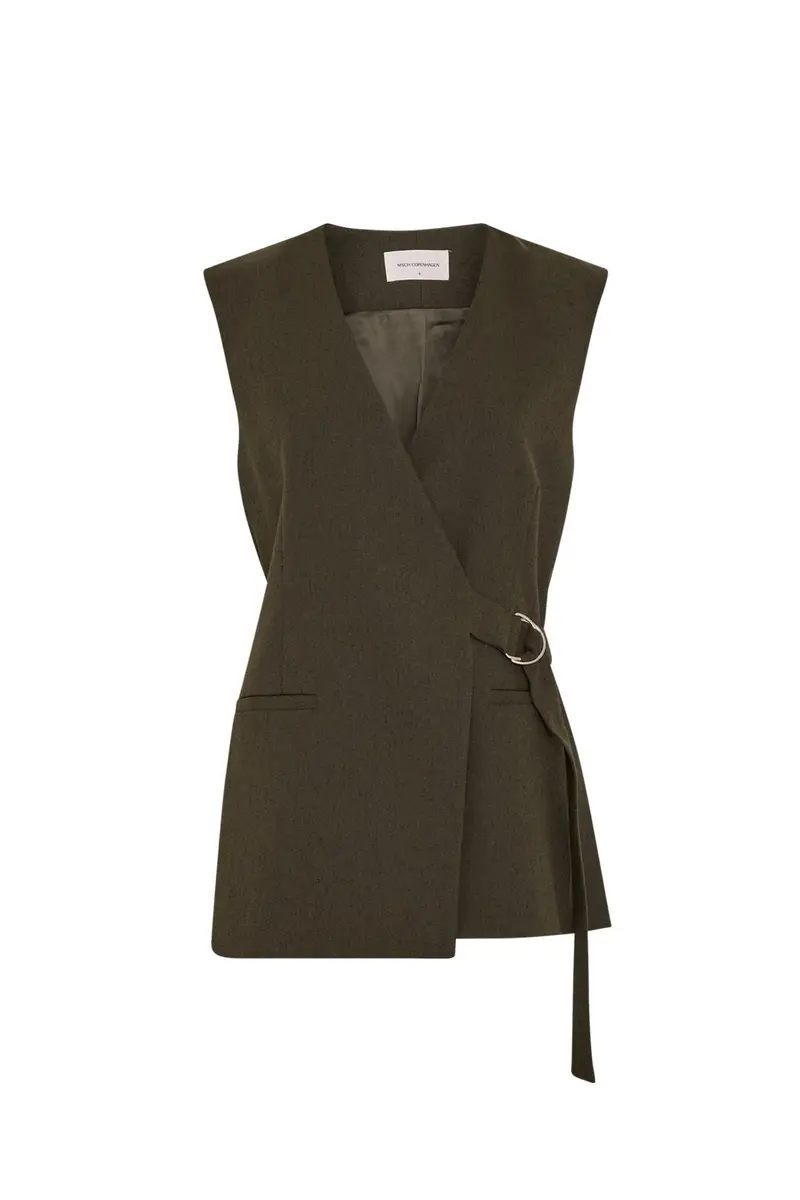 MSCH Copenhagen - Mschcabrie Waistcoat 20070 - Forest N Mel