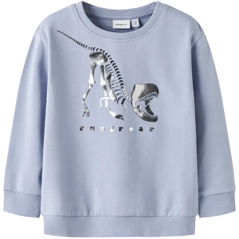 Name It Blue Fog Nmmfinn Ls Nreg Sweat Unb Box