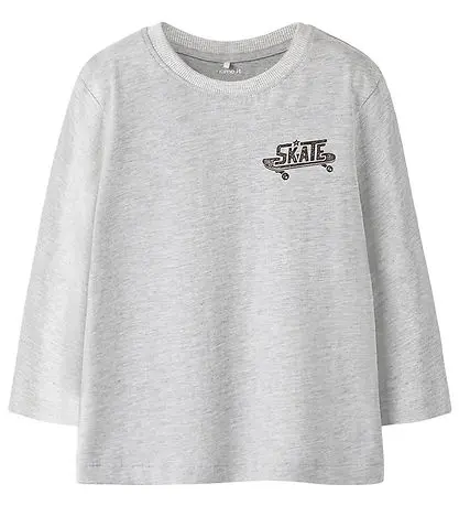 Name It Bluse - NmmBertram - Light Grey Melange "6"