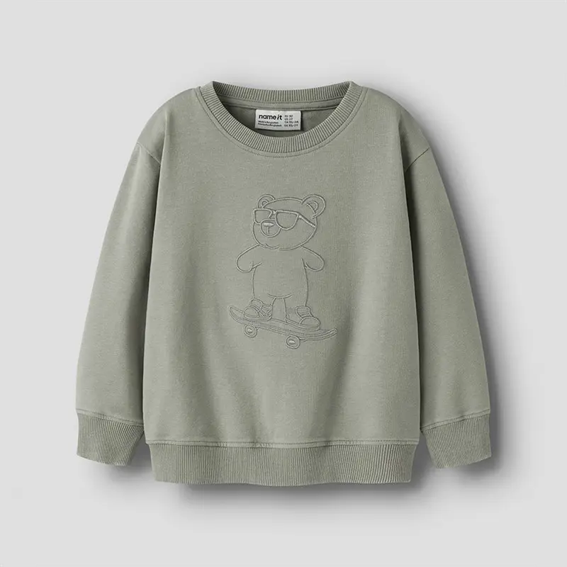 NAme it - Drenge Mini Dalk Sweatshirt Shadow