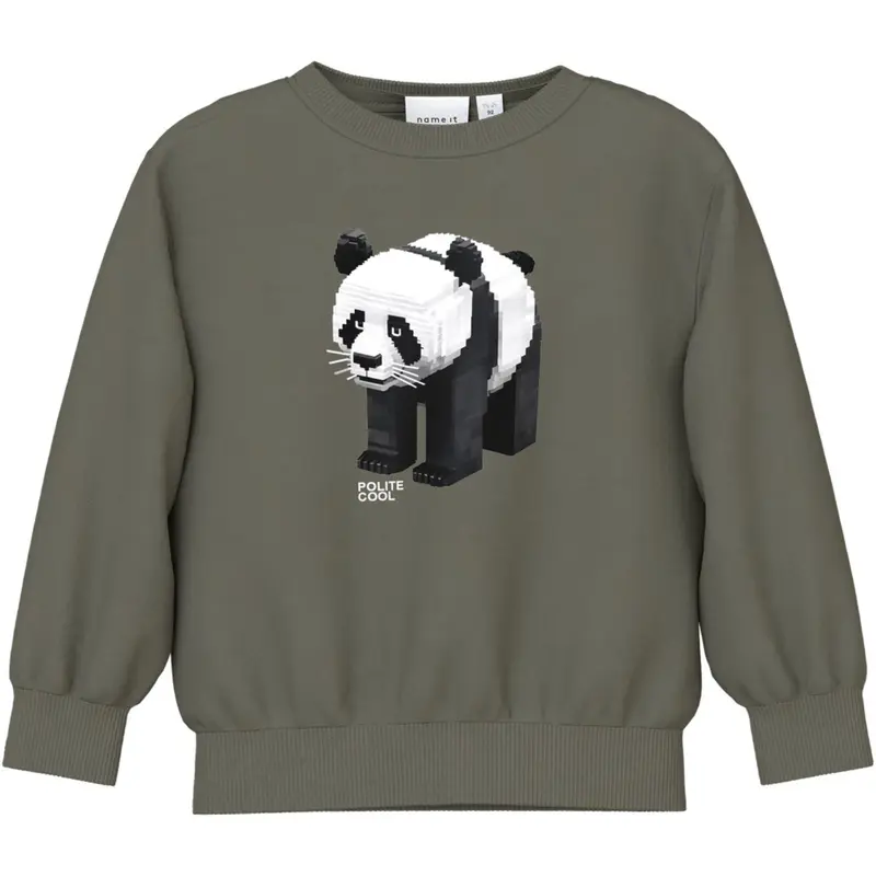 Name It Dusty Olive Nmmsigurt Ls Nreg Swe Bru