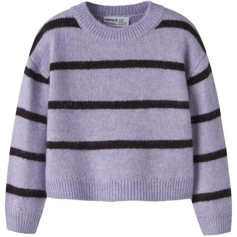 Name It Heirloom Lilac Chocolate Plum Nmfolenska Ls Strik