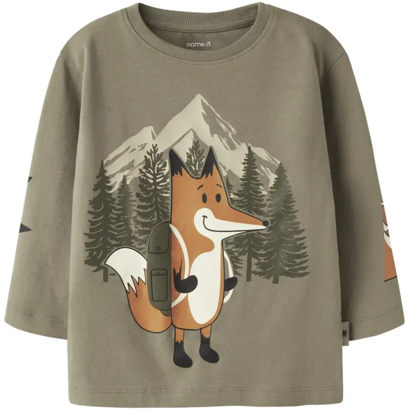 Name It Mermaid Nmmotto Ls Nreg Top