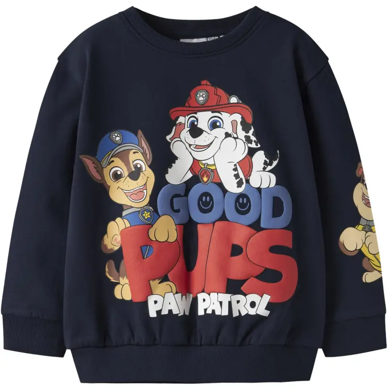 Name It Navy Blazer Nmmjeep Paw Nreg Sweat Bru Noos Cplg