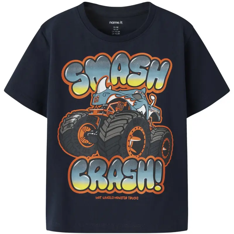 Name It Navy Blazer Nmmmore Hotwheels Ss Nreg Top Box Sky