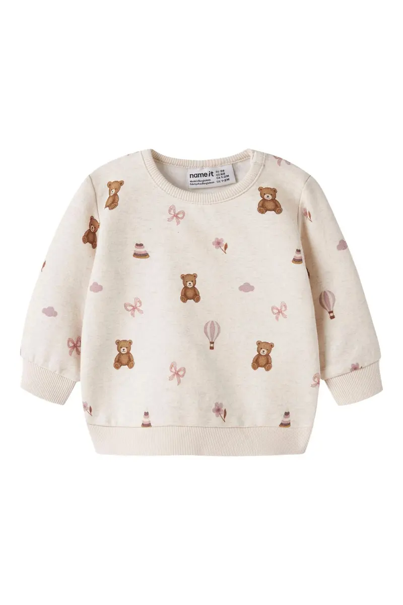 Name It - Nbfragine Ls Sweat - 5118521 Peyote Melange