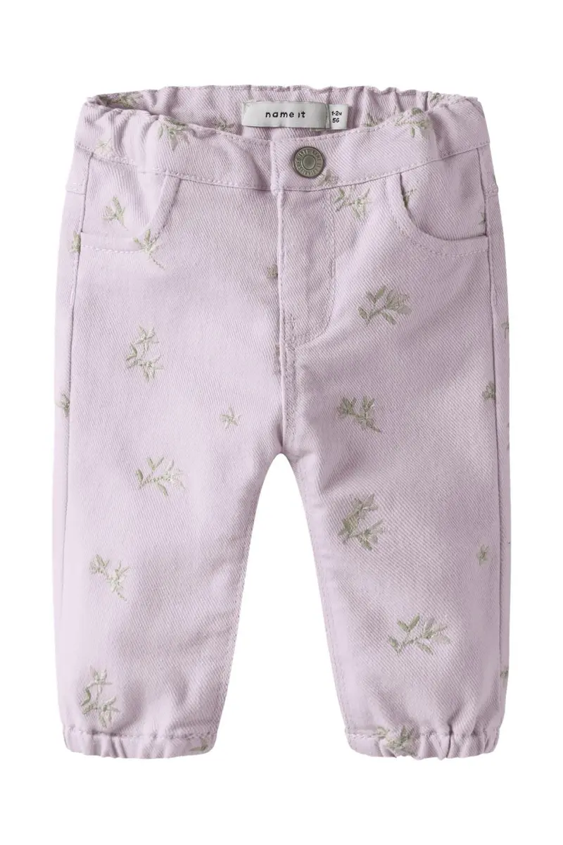 Name It - Nbfrose Loose Twi Pant 1717-Yf B - 4994916 Dawn Pink Flower Emb