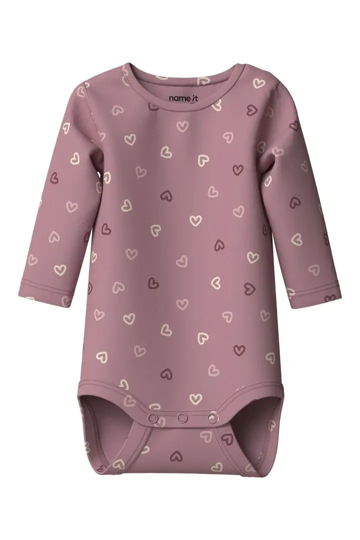 Name It nbfvandora ls body box lilas/hearts2