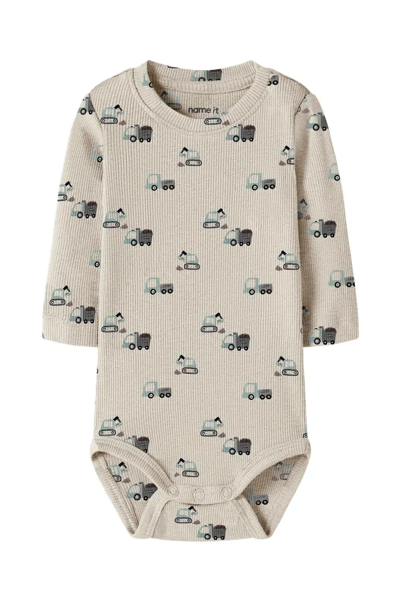 Name It - Nbmkontor Ls Body - 5113073 Peyote Melange