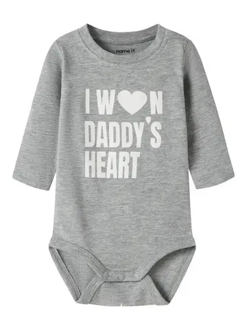 Name It - nbnbanks ls body gray melange / cloud danc "rest"