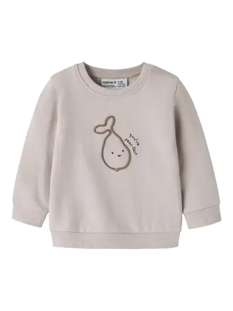Name It - nbnoperry ls light sweat unb chateau gray "252"