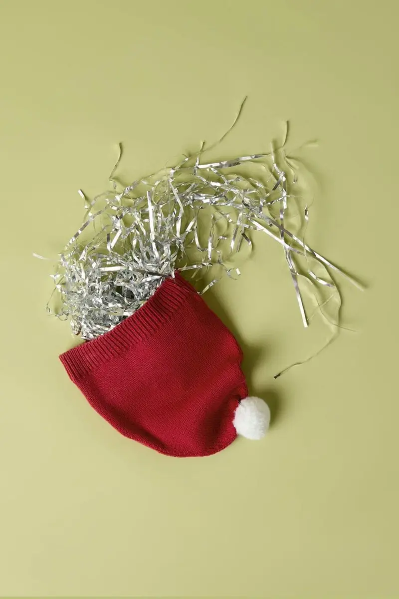 Name It - Nbnrixmas Knit Hat - 5130744 Red Dahlia