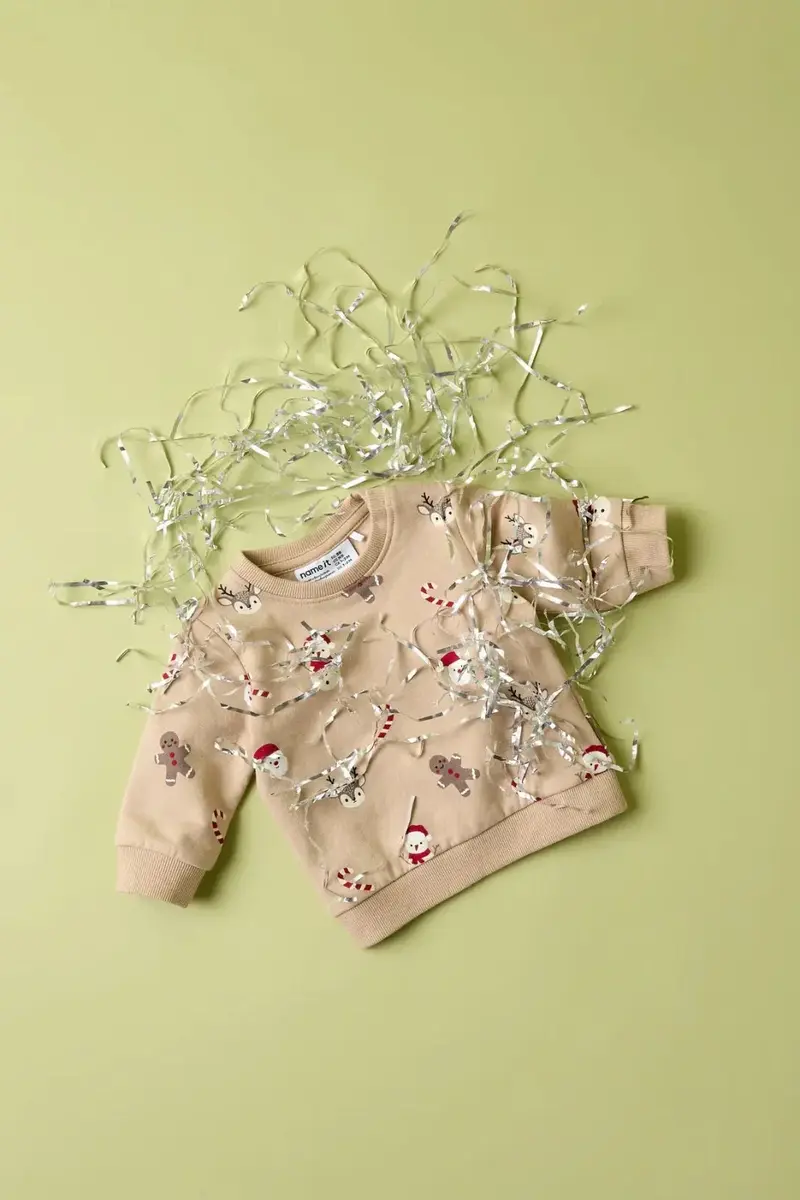 Name It - Nbnruller Ls Sweat - 5070716 Sesame