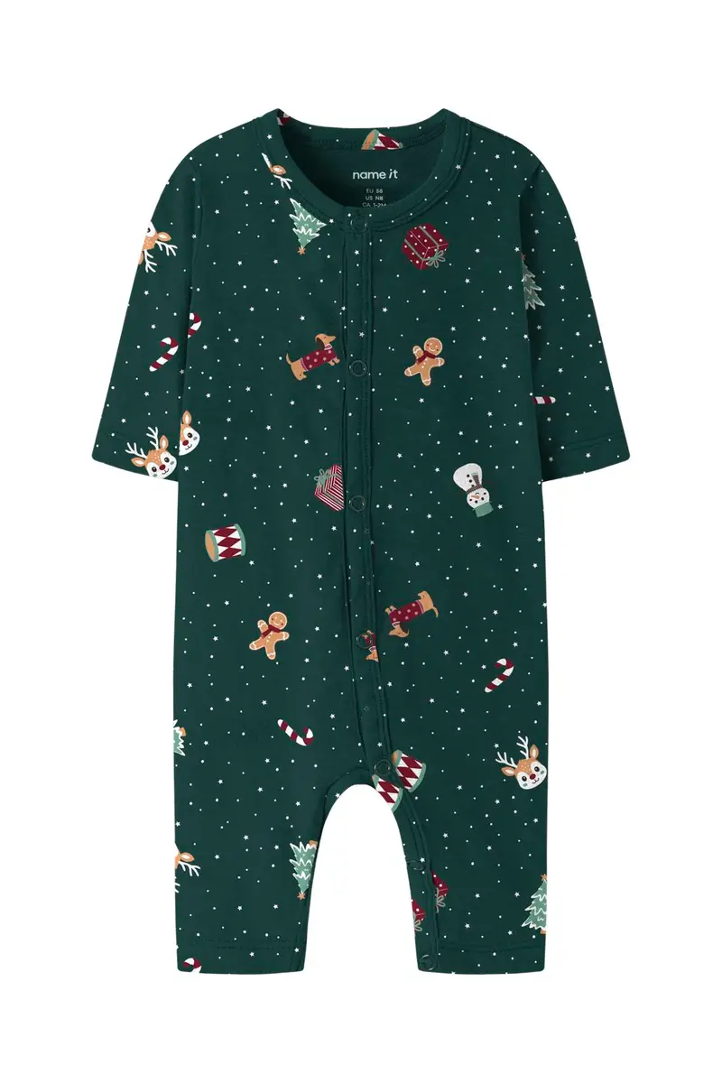 Name It - Nbnvismas Ls Nightsuit - 5129019 Botanical Garden Christmas