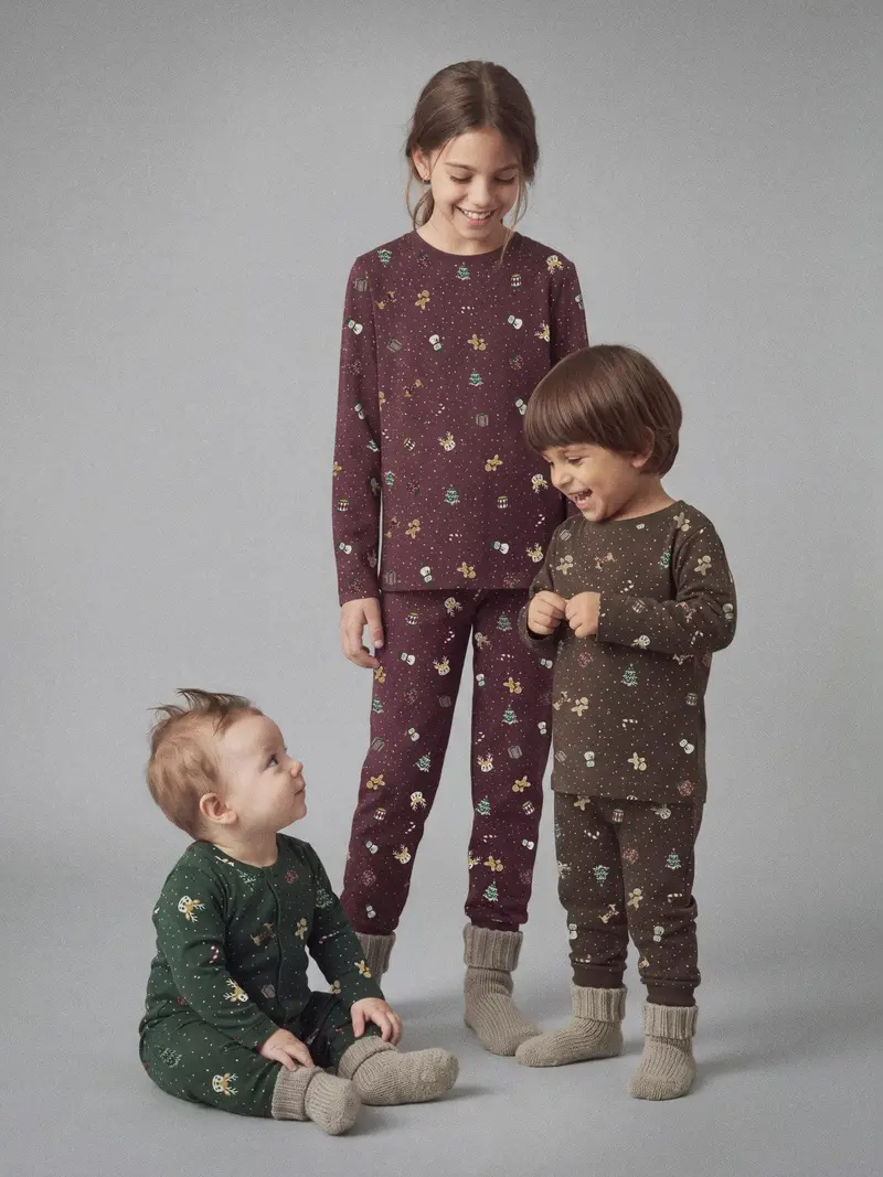 Name It - Nbnvismas Ls Nightsuit - 5129020 Red Dahlia Christmas