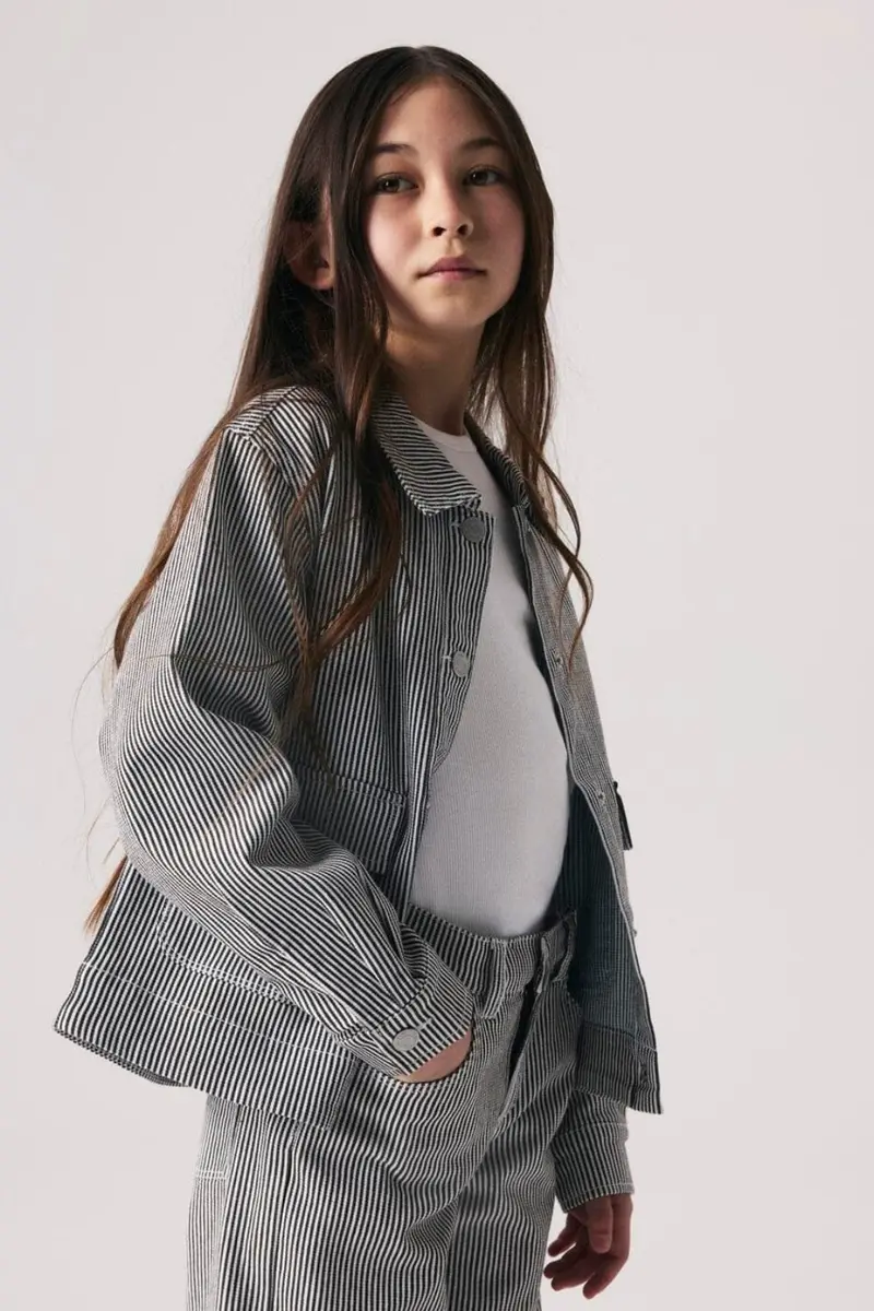 Name It - Nkfnola Stripe Jacket 2299-Yf - 5142209 White Delicioso