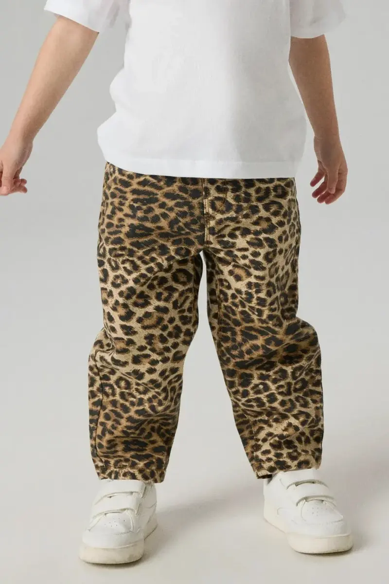 Name It - Nmfbella Twi Pants 4444-Td - 5109846 Silver Mink Leopard
