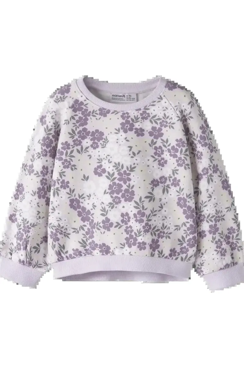 Name It - Nmfdartia Ls Nreg Sweat - 4956473 Lavender Fog