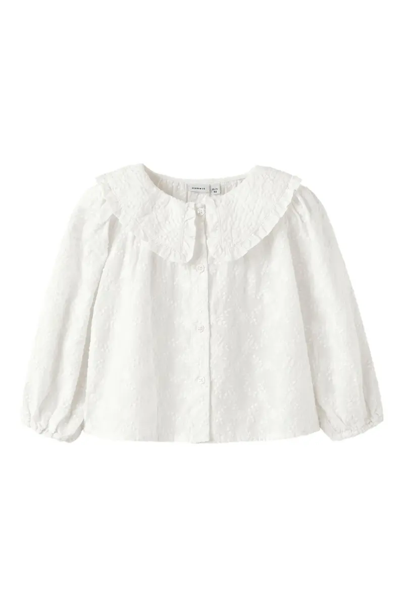 Name It - Nmffrederikke Ls Shirt - 4974805 Cloud Dancer