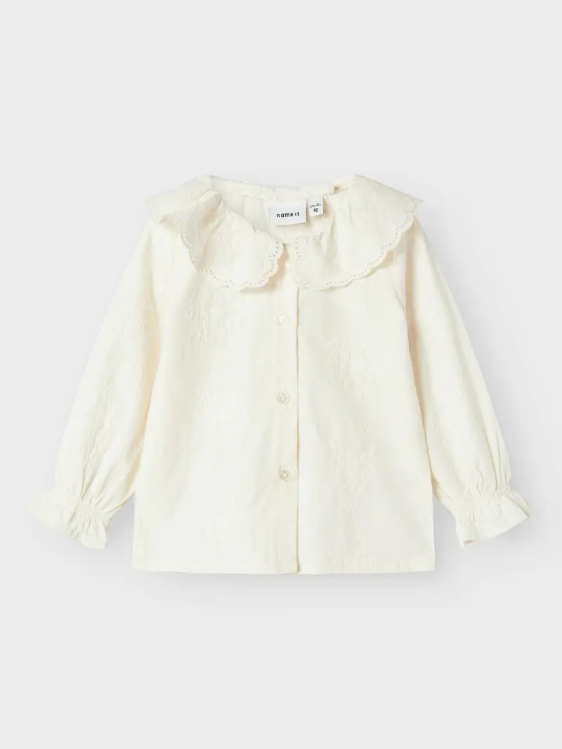 Name it - nmffrederikke ls shirt cloud dancer "136"