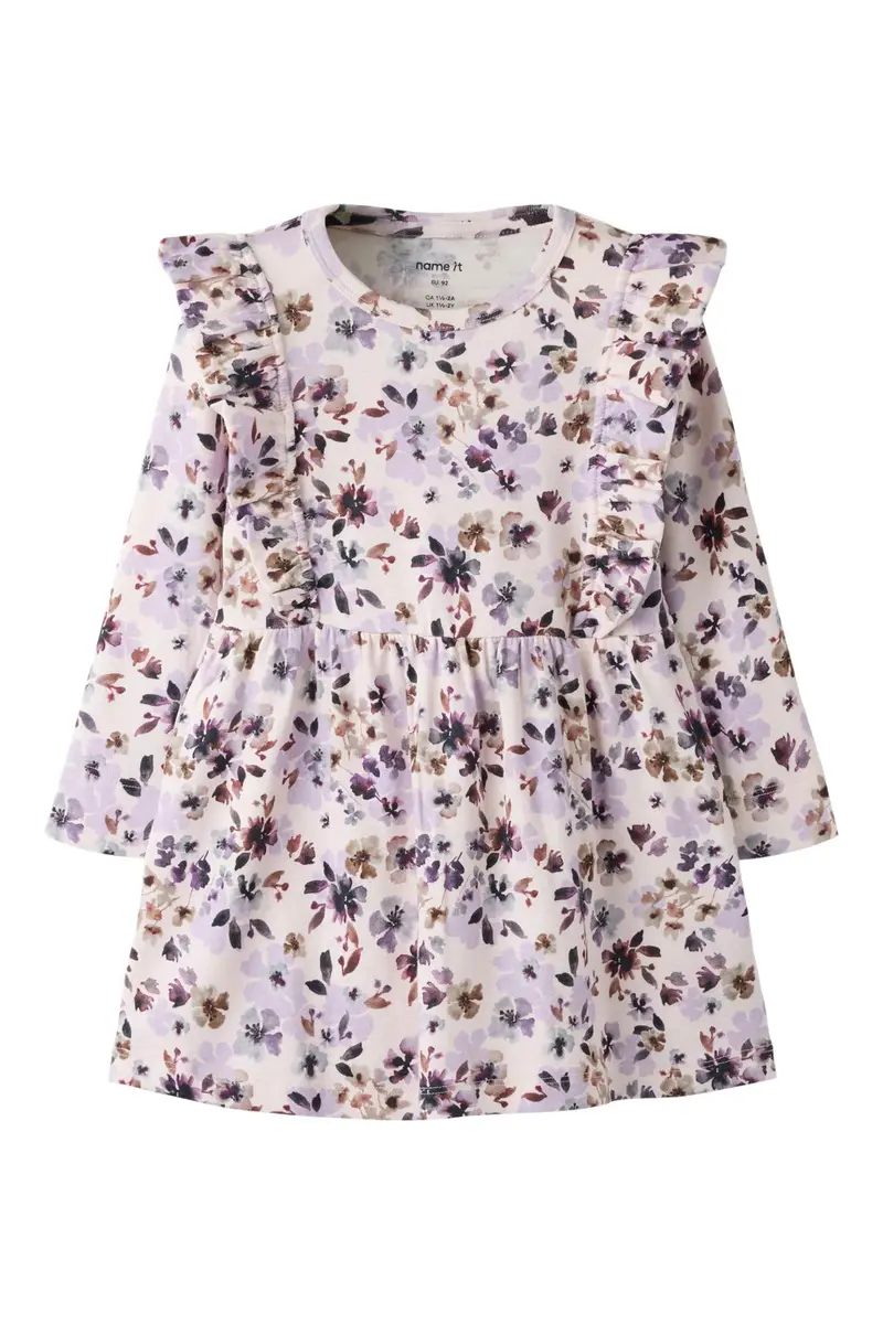 Name It - Nmfkayla Ls Dress Xnoos - 5098683 Calcite Grape Compote/Shopping Bag