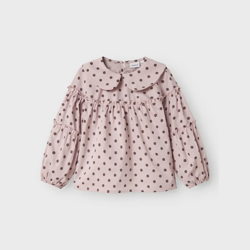 Name It - nmfnulina ls shirt Burnished Lilac/Peppercorn