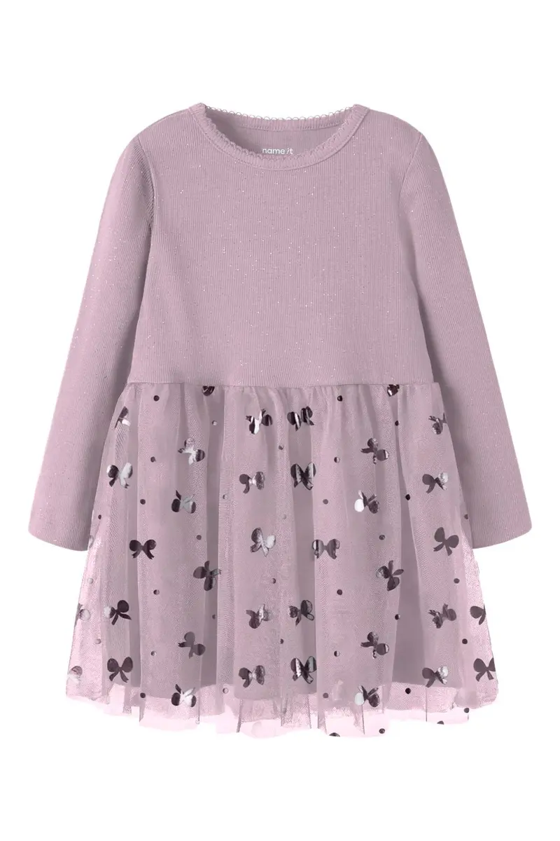 Name It - Nmfrosally Ls Dress - 5195199 Mauve Shadows