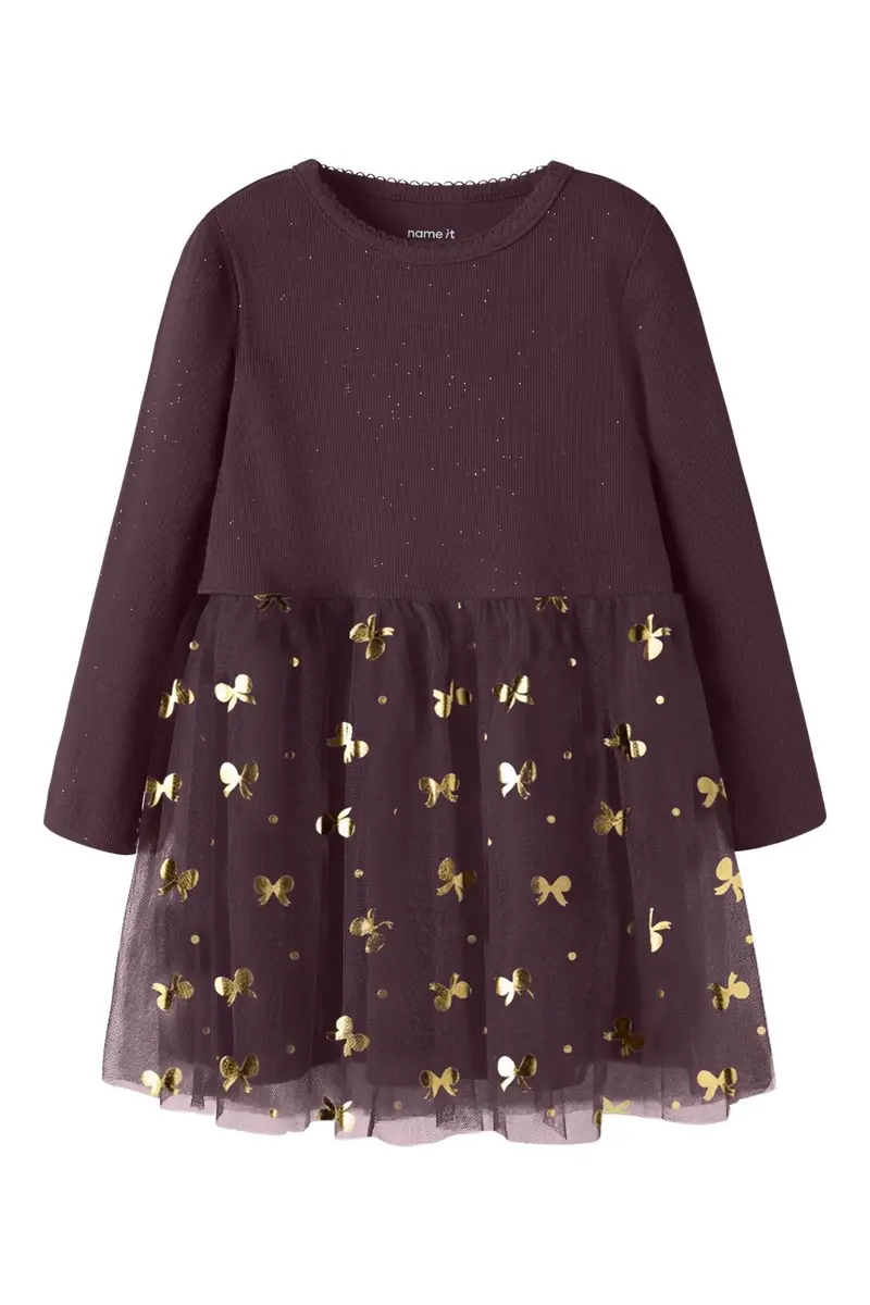 Name It - Nmfrosally Ls Dress - 5196839 Catawba Grape