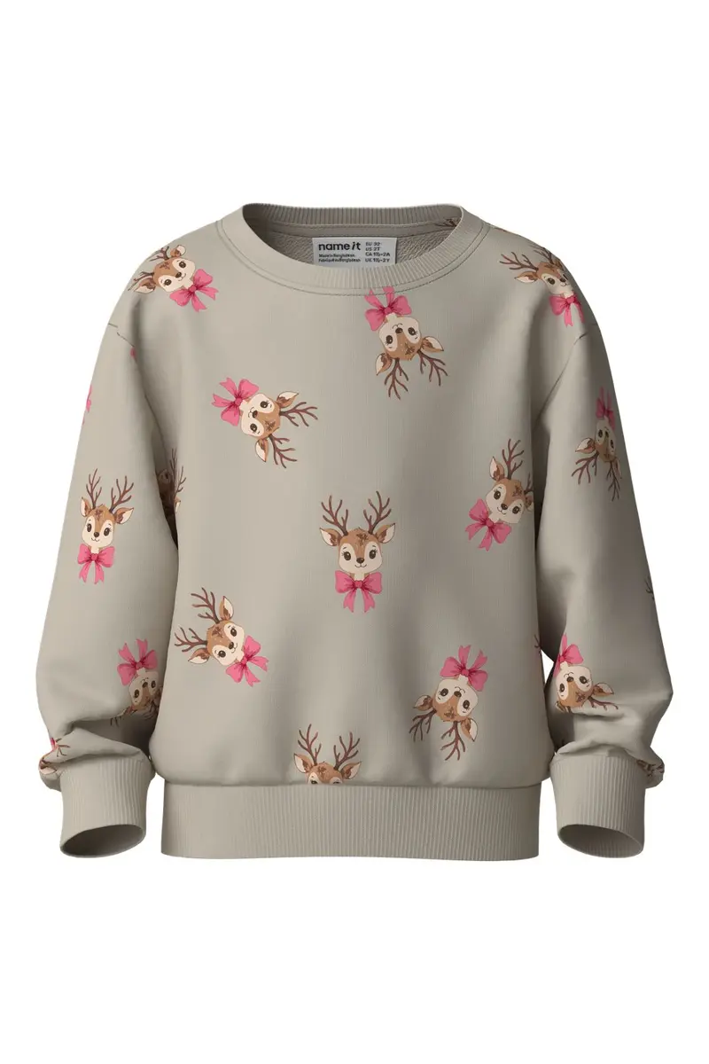 Name It - Nmfvertrud Ls Nreg Sweat - 5124024 Peyote Reindeer