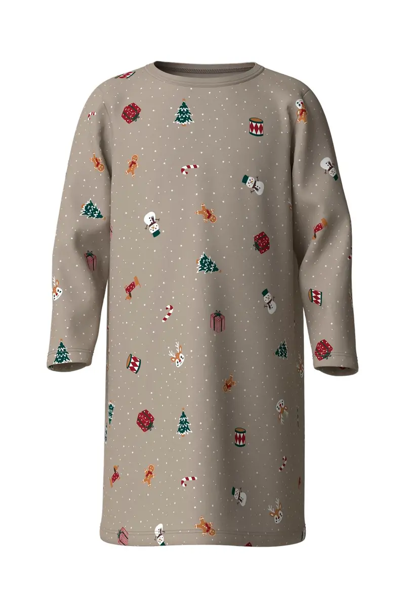 Name It - Nmfvismas Ls Nightgown - 5160654 Pure Cashmere Christmas