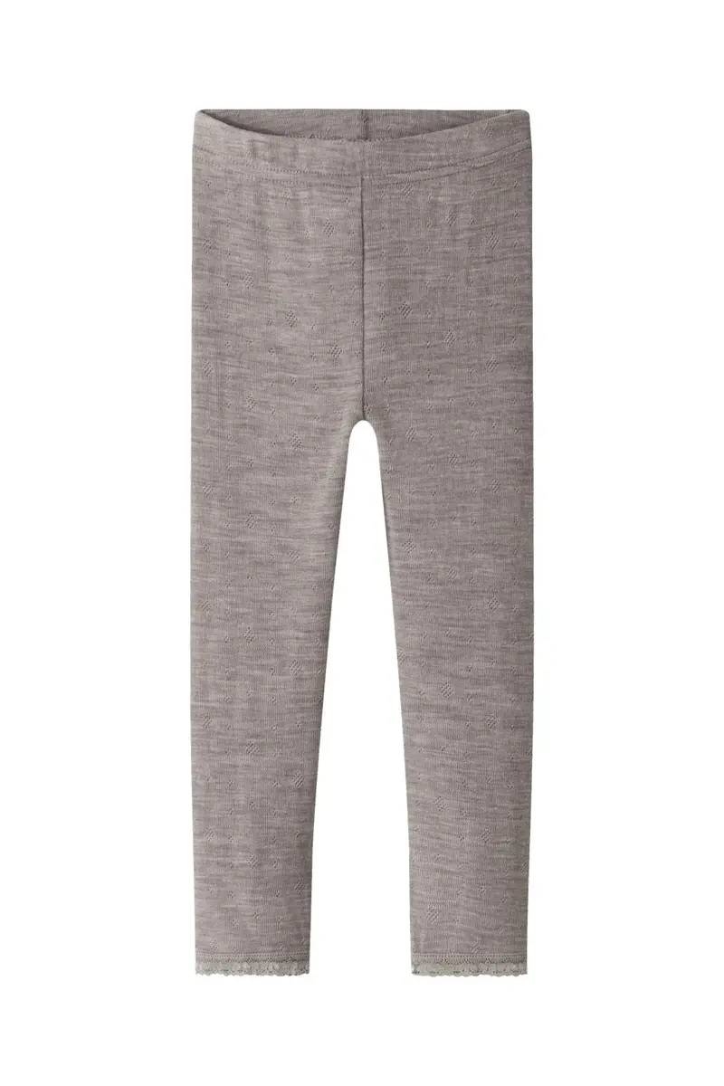 Name It - Nmfwang Wool Neddle Legging Solid - 4738247 Satellite