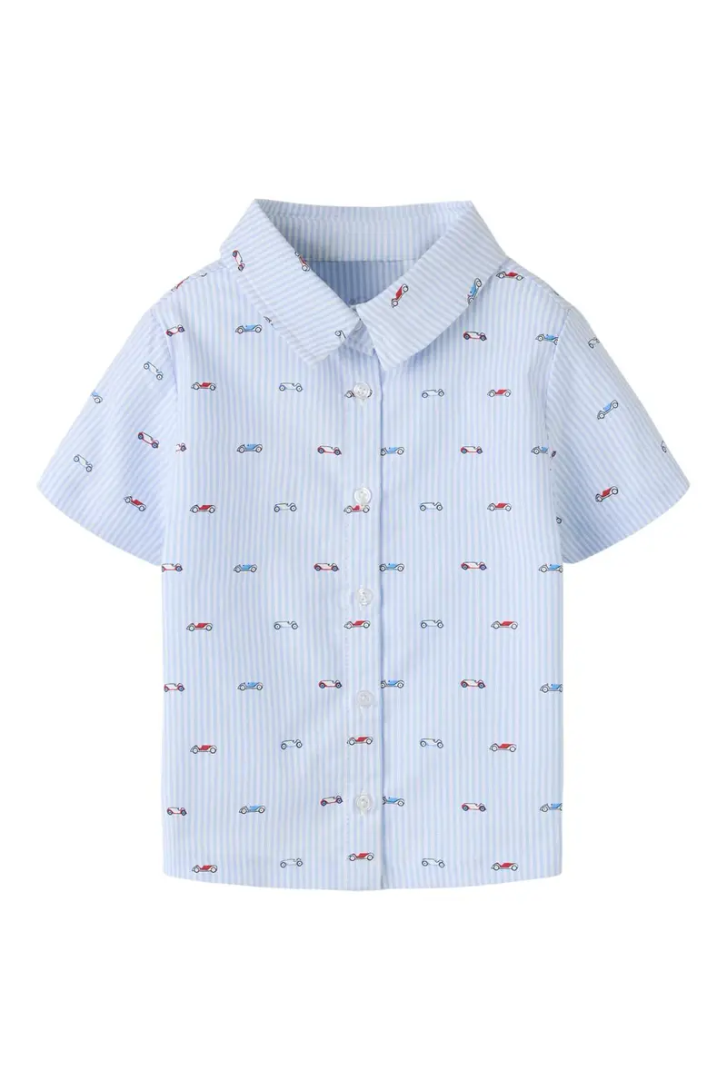 Name It - Nmmfrakkan Ss Shirt - 5106066 Kentucky Blue