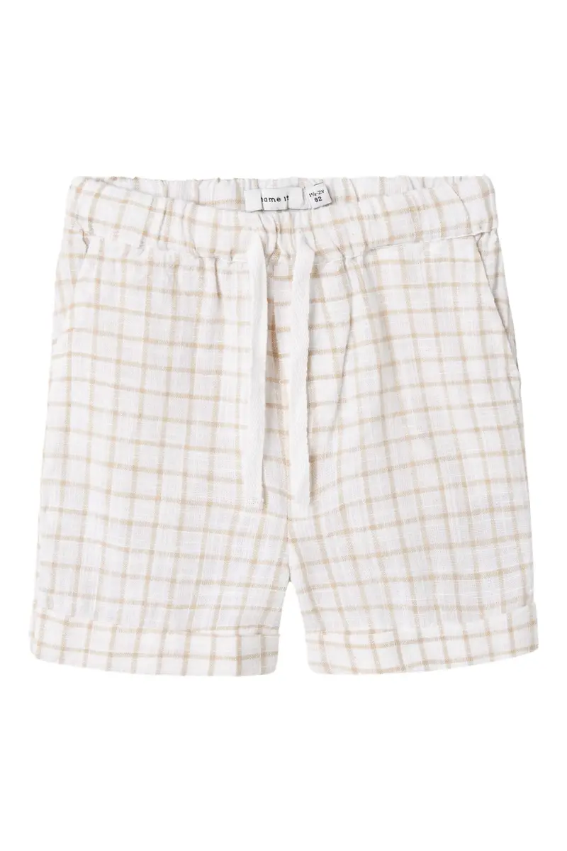 Name It - Nmmhalom Nreg Shorts Box - 4751439 Bright White