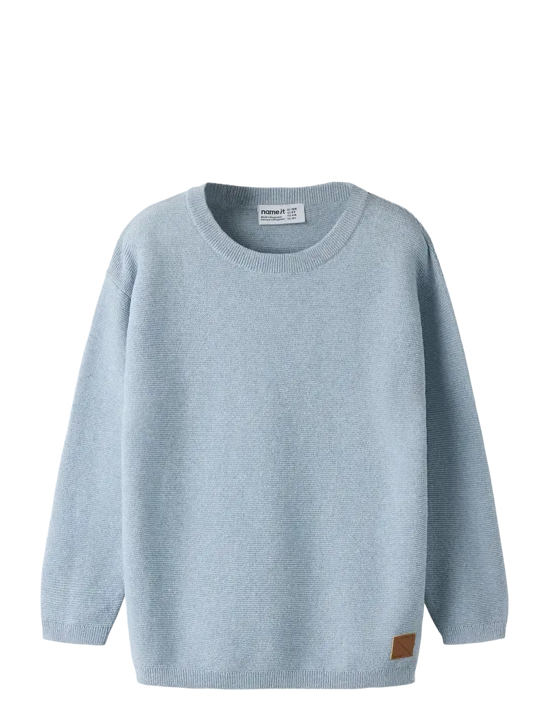 Name It - nmmhayes ls loose knit blue fog "335"