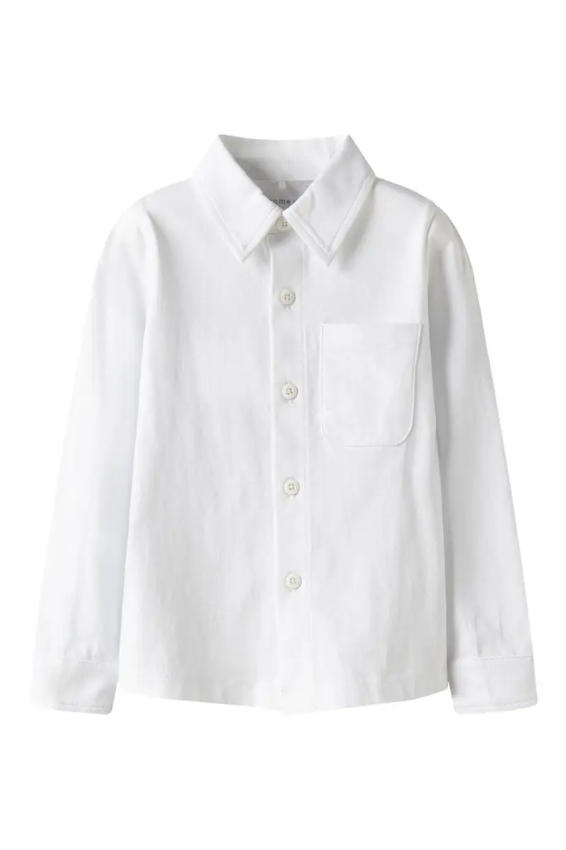 Name It - Nmmronalo Ls Jersey Shirt - 4874456 Bright White