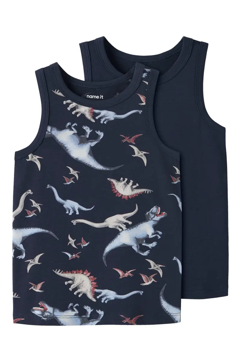 Name It - Nmmtank Top Navy Dino - 4994298 Navy Blazer W/ Navy Blazer