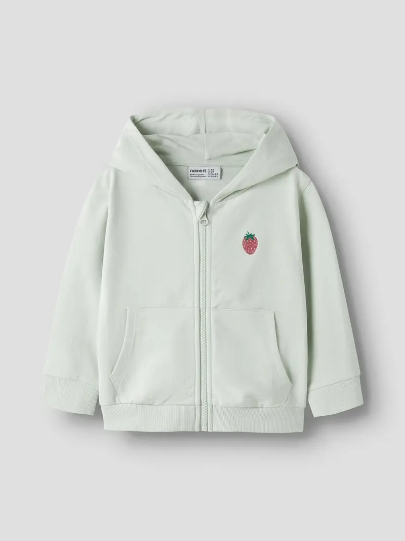 Name It Pale Aqua Glitter Strawberry Nmfvalonny Ls Nreg Swe Card Wh Unb "350"