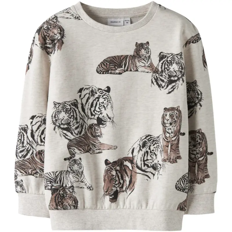 Name It Peyote Melange Nmmthorne Ls Nreg Sweat Bru Box