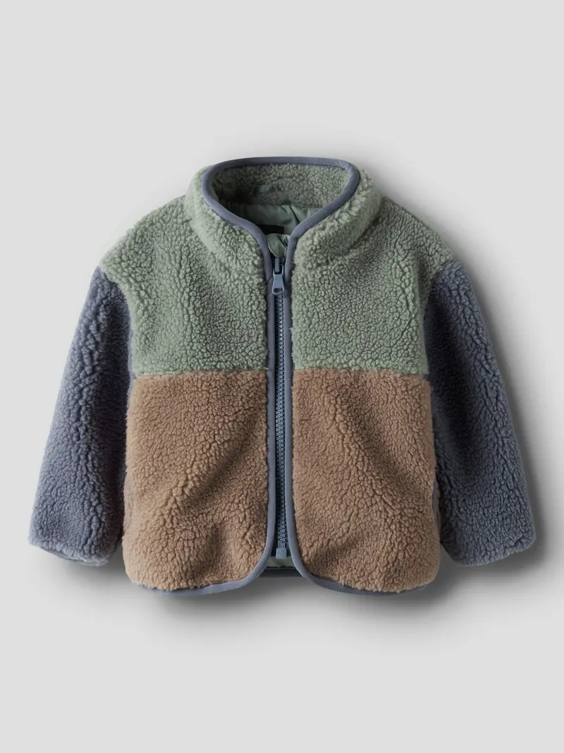 Name it teddyjakke NBMMIMBA SHERPA JACKET - Chinois Green